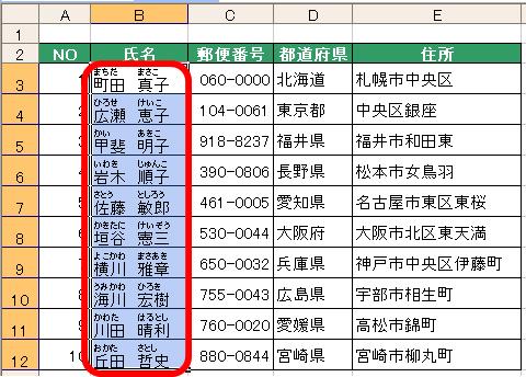 １５４ ふりがなをふる方法を２つ紹介 Excel エクセル コーヒー ブレイク